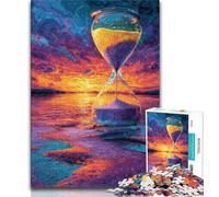 Puzzle sablier Cosmique pour Adolescents, 1 000 pièces, Jeu Stimulant et Familial avec des pièces de Formes aléatoires entièrement emboîtables (38x26cm)