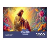 Puzzle Sacré-Cœur 1000 Pièces - Puzzle Figure Religieuse et Enfant en Papier Recyclé pour Adultes, Décoration Murale et Cadeau, 70x50cm