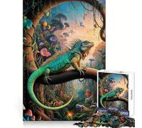 Puzzle Safari Iguane Surréaliste 1000 Pièces pour Adultes Jeu de Réflexion et d'Expertise Découpe Précise 38x26cm