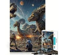 Puzzle Safari Sauvage Surréaliste 1000 Pièces pour Adolescents Jeu de Logique Solide Activité à Domicile Bords Transparents Cadeau Précieux 38x26cm