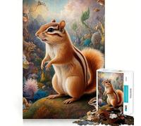 Puzzle Safari Surréaliste des Écureuils 1000 Pièces pour Adultes Jeu de Raison et d'Expérience Découpe Précise 38x26cm