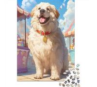 Puzzle Saint-Bernard Qui Compte 1000 Pièces pour Adultes,Animal de Compagnie Happy Time Un Jeu De Dexérité Très Difficile Jeu ÉduChatif Aux Défis l'art De La Décoration Moderne 1000pcs (75x50cm)