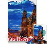 Puzzle Saint-Pétersbourg 1000 pièces pour Adolescents, Jouet Mental Anti-anxiété, découpe Premium, Cadeau élégant 50x75cm