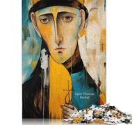 Puzzle Saint Thomas Becket pour Adultes et Adolescents 500 pièces Puzzles en Bois pour Adultes et Adolescents à partir de 12 Ans 500 pièces (52 x 38 cm)