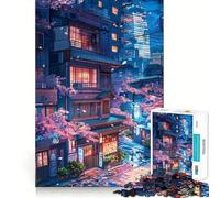 Puzzle Sakura Anime Night Hard pour Adultes, 1000 pièces, défi Mental, Jeu de détente, découpe précise, Cadeau mémorable (50x75cm)