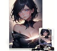 Puzzle Sakura, Fille Anime, 1000 pièces, Exercice de logique, Distraction apaisante, Bords Nets, Cadeau Festif (38x52cm)