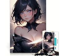 Puzzle Sakura,Fille Anime,1000 pièces,Jeu Amusant,Technologie de découpe Laser avancée,Jouet de Divertissement d'intérieur pour Les Vacances (38x26cm)