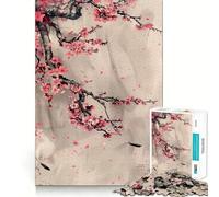 Puzzle Sakura Japonais Asiatique de 1000 pièces pour Adolescents Développe la mémoire Confortable et Relaxant Découpe Ferme Cadeau Festif (38x26cm)