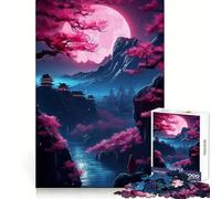 Puzzle Sakura Night Tokyo Geisha 1000 pièces pour Adultes Stimulation de la mémoire et réduction de l'anxiété Cadeau Artistique à Assembler (50x75cm)