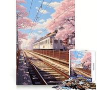 Puzzle Sakura Station 1000 pièces pour Adultes Renforce la mémoire, apaise l'esprit, qualité supérieure, Surprise chaleureuse (38x52cm)