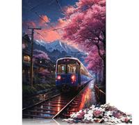 Puzzle Sakura Sunset Express 1000 pièces pour Adultes | | Puzzles pour Adultes, Jeux de société, Cadeaux, Jeux intellectuels, 1000 pièces (75 x 50 cm)