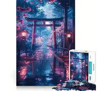 Puzzle Sakura Torii Gate (38x26cm) 1000 pièces Cadre Rigide Idéal pour Adultes Découpe Lisse Cadeau Classique