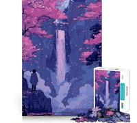Puzzle Sakura Waterfall (38x52cm) 1000 pièces Jeu de logique et d'adresse pour Adultes Idéal pour Passer du Temps en Famille Pièce de Collection