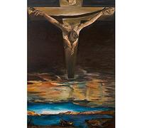Puzzle Salvador Dali Adults Puzzle Jigsaw 1000 Pieces, Christ of Saint John of The Surrealist Religious Puzzles, Intellectual Toys Game 50x70cm Gi282