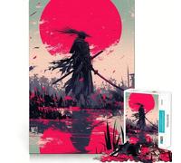 Puzzle samouraï 1000 pièces pour Adolescents, améliore la mémoire, détend l'esprit, Cadeau créatif aux Bords Nets (38x52cm)
