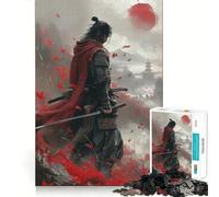 Puzzle samouraï 1000 pièces pour Adolescents, améliore la mémoire, détend l'esprit, Cadeau créatif aux Bords Nets (50x75cm)