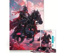 Puzzle samouraï à Cheval 1000 pièces pour Adolescents, Jouet de logique Pure, détente, découpe Nette, Belle œuvre d'art (38x52cm)