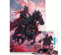 Puzzle samouraï à Cheval pour Adultes, 1000 pièces, Jeu de réflexion, Loisir Calme, à Assembler, Cadeau de Noël (38x26cm)