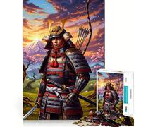 Puzzle samouraï avec Arc et épée pour Adultes, 1000 pièces, Jeu de logique Transparente, Loisirs, découpe Parfaite, Cadeau créatif (38x26cm)