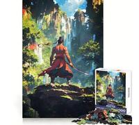 Puzzle samouraï dans Un décor aérien Luxuriant, 1000 pièces, pour Adolescents, Jeu de logique et de Train, Loisirs Amusants, découpe Lisse, Cadeau spécial (50x75cm)