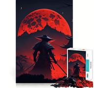 Puzzle Samouraï en colère 1000 pièces pour Adolescents Stimule l'esprit Ajustement Parfait Loisirs captivants pour des Moments de détente à la Maison (38x26cm)
