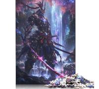Puzzle samouraï en Cristal 500 pièces pour Adultes et Adolescents. Puzzle en Bois pour Adultes et Adolescents à partir de 12 Ans. 500 pièces (52 x 38 cm).