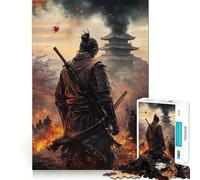 Puzzle Samouraï en Flammes 1000 Pièces pour Adolescents Jeu de logique et d'adresse Découpe précise (38x52cm)
