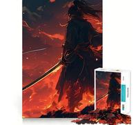 Puzzle Samouraï en Flammes 1000 Pièces pour Adolescents Jeu de logique et d'adresse Découpe précise (38x26cm)