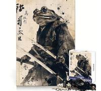 Puzzle samouraï Grenouille Difficile pour Adultes, 1000 pièces, Jeu de logique et d'adresse, à Partager en Famille, pièce de Collection (38x26cm)