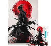 Puzzle samouraï Guerrier 1000 pièces pour Adolescents, Jeu d'entraînement cérébral, Moment de détente, Art à Assembler, Cadeau saisonnier (38x52cm)