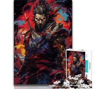 Puzzle samouraï Japonais 1000 pièces pour Adolescents Jeu éducatif pour Anniversaire Noël et jusqu'à 14 Ans (26x38cm)