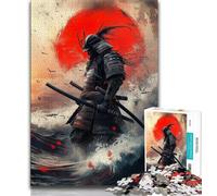 Puzzle samouraï Japonais 1000 pièces pour Adultes et Adolescents, Jeu éducatif, Jouet, décoration d'intérieur Unique et Cadeaux 50x75cm