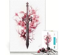 Puzzle samouraï Katana Difficile pour Adultes, 1000 pièces, Jeu intellectuel, détente, découpe de qualité, Cadeau Exquis (38x52cm)