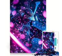 Puzzle samouraï Katana Rose pour Adolescents, 1000 pièces, Casse-tête Relaxant et Amusant, (50x75cm)