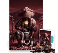Puzzle samouraï Mont Fuji pour Adolescents, 1000 pièces, Jeu d'entraînement cérébral, détente mentale, Art à Assembler, Cadeau Unique (50x75cm)