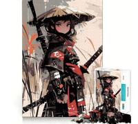 Puzzle Samouraï pour Adultes 1000 pièces, Jeu de logique Clair, Loisir Silencieux, découpe Parfaite, Cadeau élégant (50x75cm)