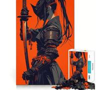 Puzzle Samouraï pour Adultes 1000 pièces, Jeu de logique Clair, Loisir Silencieux, découpe Parfaite, Cadeau élégant (38x52cm)