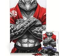 Puzzle samouraï Reptile Difficile pour Adultes, 1000 pièces, Jeu intellectuel, Moment de détente, découpe de qualité, Cadeau Exquis (50x75cm)