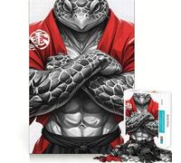 Puzzle samouraï Reptile Difficile pour Adultes, 1000 pièces, Jeu intellectuel, Moment de détente, découpe de qualité, Cadeau Exquis (50x75cm)