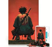 Puzzle samouraï Urbain avec épée,1000 pièces,Jeu de mémorisation mentale,découpe de Haute précision,défi cérébral interactif pour la Maison (38x26cm)
