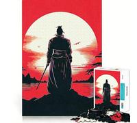 Puzzle samouraï vectoriel pour Adultes, 1000 pièces, Jouet d'entraînement cérébral, détente et création Artistique (38x52cm)