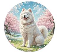 Puzzle Samoyède 1000 Pièces en Carton pour Adultes Enfants Jeu D’activité Intérieure Puzzles Jeu Éducatif Cadeau Enfant Décoration Intérieure 1000pcs (67.5x67.5cm)