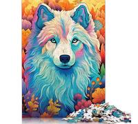 Puzzle Samoyède coloré, Jouet de détente, Puzzle en Carton de qualité supérieure pour Adultes et Enfants, Cadeaux de Noël, 1000 pièces (75 x 50 cm)