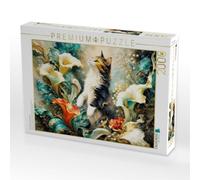 Puzzle · Samtpfote Auf Samtblüten | Ein Motiv aus dem Kalender Floras Samtpfoten · 2000 pièces · Format assemblé 90 × 67 cm · CALVENDO Puzzle
