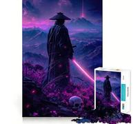 Puzzle Samurai 1000 pièces pour Adolescents, Jeu de réflexion, Moment de détente, découpe Premium, Cadeau Artistique (50x75cm)