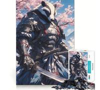 Puzzle Samurai Badger Vigilance 1000 pièces pour Adolescents, Jeu de logique et de Train, Silencieux et Amusant, découpe Lisse, Joli Cadeau (38x52cm)