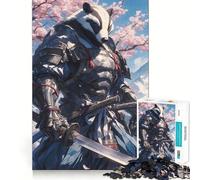 Puzzle Samurai Badger Vigilance 1000 pièces pour Adultes Renforce la mémoire, soulage Le Stress, qualité supérieure, Cadeau d'anniversaire (50x75cm)
