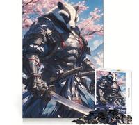 Puzzle Samurai Badger Vigilance 1000 pièces pour Adultes Renforce la mémoire, soulage Le Stress, qualité supérieure, Cadeau d'anniversaire (50x75cm)