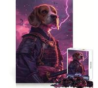 Puzzle Samurai Beagle pour Adolescents, 1000 pièces, Jeu de réflexion, Design ludique et éducatif, Cadeau de qualité (38x26cm)