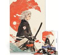 Puzzle Samurai Boy 1000 pièces pour Adultes Améliore la mémoire Paisible et Amusant Bords Nets pour Les fêtes (38x52cm)